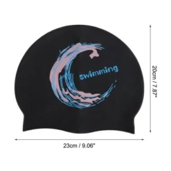 Unique Bargains Silicone Moon Pattern Swim Cap 1 Pc -Outdoor Sports Series GUEST d8d6a38c ea37 48e0 ae14 69befa93e4ef