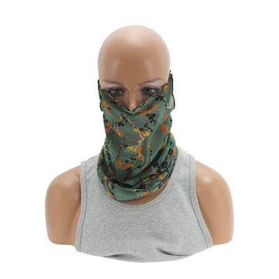 Unique Bargains Floral Printed Earloop Neck Gaiter 1 Pc 8 Unique Bargains Floral Printed Earloop Neck Gaiter 1 Pc - Image 8