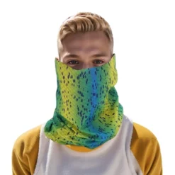 Unique Bargains Sunscreen Stripes Pattern Face Scarf Mask Blue Yellow 1 Pc -Outdoor Sports Series GUEST d96bbd59 97cd 4629 930c 34371a5ad23e