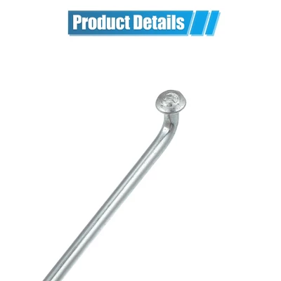 Unique Bargains 14G J Bend Bicycle Galvanized Spokes 36 Pcs 4 Unique Bargains 14G J Bend Bicycle Galvanized Spokes 36 Pcs - Image 4