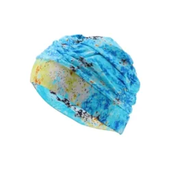 Unique Bargains Polyester Swim Cap 5.91"x9.25" Lake Blue 1 Pc -Outdoor Sports Series GUEST d9e66c91 e4d7 43cb b7f0 5bbbf6f438a4