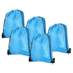 Unique Bargains Gym Sports Outdoor Traveling Nylon Polyester Drawstring Storage Bag 5 Pcs -Outdoor Sports Series GUEST da09ae1f 05bd 4ec5 ae5c d24aec622ee4