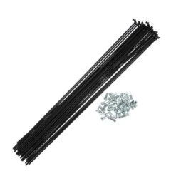 Unique Bargains 14G J Bend Bike Spokes With Nipples Steel Black 36 Pcs -Outdoor Sports Series GUEST da397f0a cb8b 4e20 a699 e1ab7f9674ca