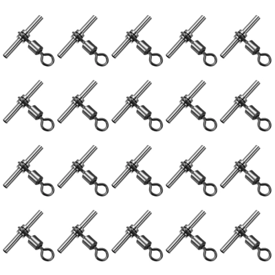 Unique Bargains 3-Way T-Shape Brass High Strength Cross Line Fishing Swivels 20 Pcs 4 Unique Bargains 3-Way T-Shape Brass High Strength Cross Line Fishing Swivels 20 Pcs - Image 4