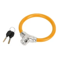 Unique Bargains Bicycle Lock Portable Ring Cable Anti-Theft Bike Lock Mini Ring Lock Orange -Outdoor Sports Series GUEST db969185 59a9 4e51 af65 6c872519a5ec