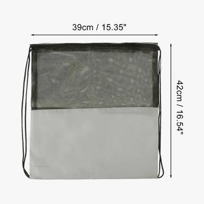 Unique Bargains Drawstring Backpacks Polyester Gray 1 Pc 1 Unique Bargains Drawstring Backpacks Polyester Gray 1 Pc