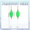 Unique Bargains Plastic Weighted Popping Oval Fishing Floats Rigs 2 Pcs