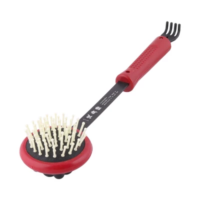 Unique Bargains Plastic Double End Home Office Back Knock Relaxing Massage Hammer Red Black 13.8" X 3" X 2" 1 Pc 2 Unique Bargains Plastic Double End Home Office Back Knock Relaxing Massage Hammer Red Black 13.8" X 3" X 2" 1 Pc - Image 2