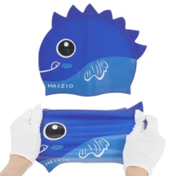 Unique Bargains Kid's Silicone Cartoon Fish Swim Cap 1 Pc -Outdoor Sports Series GUEST dd496417 4019 4738 840c 94de09cefffa