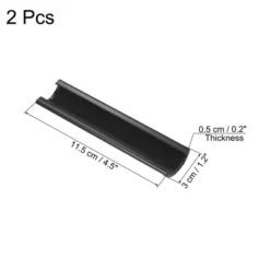 Unique Bargains Plastic Cleaning Billiard Pool Cue Tip Sander Black 4.5 X 1.2 X 0.2 Inch 2 Pcs