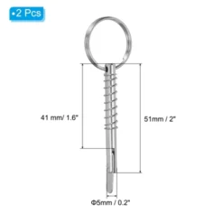 Unique Bargains 316 Stainless Steel Quick Release Pin With Drop Cam And Spring 2 Pcs