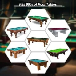 Unique Bargains Durable 210D Polyester Waterproof Dustproof Billiard Table Cover Black 1 Pc -Outdoor Sports Series GUEST e075e11f c883 4453 aff8 6095ada7275f