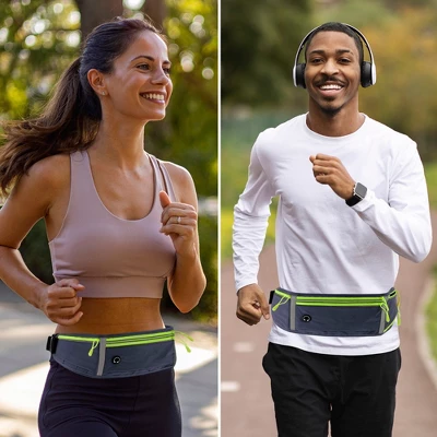 Unique Bargains Waist Pack Bag With Water Bottle Holder Deep Gray 1 Pc 5 Unique Bargains Waist Pack Bag With Water Bottle Holder Deep Gray 1 Pc - Image 5