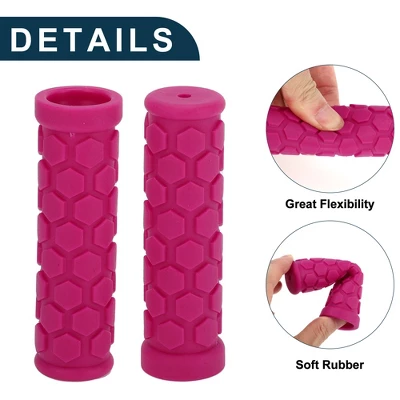 Unique Bargains Bike Handlebar Grips Covers 4.02" Pink 1 Pair 2 Unique Bargains Bike Handlebar Grips Covers 4.02" Pink 1 Pair - Image 2
