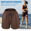 Unique Bargains Women's Flowy Running Shorts Casual High Waisted Workout Shorts 1Pcs