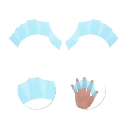 Unique Bargains Swimming Duck Paw Hand Flippers 1 Pair 2 Unique Bargains Swimming Duck Paw Hand Flippers 1 Pair - Image 2