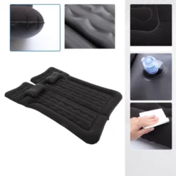 Unique Bargains Car Air Mattress Camping Bed With Pillows Black -Outdoor Sports Series GUEST e210b26e b768 4c81 add3 acd8943ae777