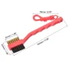 Unique Bargains Double-Sided Dust Cleaning Groove Cleaner With Clip Golf Club Brushes 3 Pcs Red Blue Black