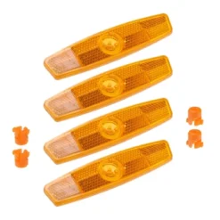 Unique Bargains Bicycle Warning Reflector For Bike Bicycle ABS 4pcs -Outdoor Sports Series GUEST e24a4cfa 77f0 4b04 b06a caf4e4611553