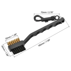 Unique Bargains Double-Sided Dust Cleaning Groove Cleaner With Clip Golf Club Brushes 2 Pcs