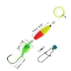 Unique Bargains Catfish Fishing Rigs Catfish Float Rigs 40LB Fishing Line Red Yellow 1 Set