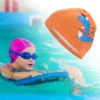 Unique Bargains Kid's Knitted PU Dinosaur Swim Cap 1 Pc