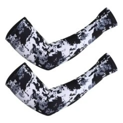 Unique Bargains Basketball Sports Camouflage Cooling Arm Elbow Compression Sleeve Black Gray White 1 Pair -Outdoor Sports Series GUEST e393c0b9 d4b0 4049 9193 e72cccae6871