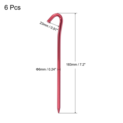 Unique Bargains Tent Stakes Hook Aluminum Alloy Heavy Ground Pegs For Camping Canopy 1 Unique Bargains Tent Stakes Hook Aluminum Alloy Heavy Ground Pegs For Camping Canopy