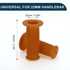 Unique Bargains Bike Handlebar Grips Covers Length 3.35" Brown 1 Pair -Outdoor Sports Series GUEST e3cf121f 926b 4a41 93b9 7cc7c95ad8d9