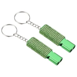 Unique Bargains Outdoor Camping Hiking Fishing Rescue Signaling Alloy Keychain Whistles 2 Pcs -Outdoor Sports Series GUEST e4e7af36 7825 4e52 b51b 992cf1381951