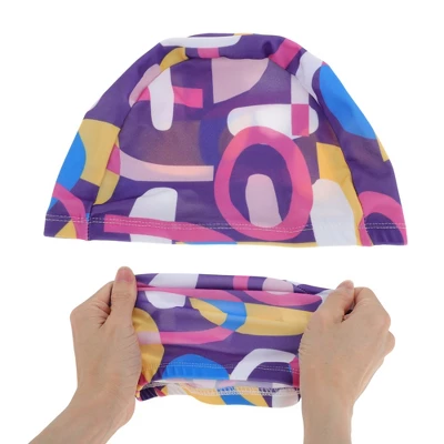 Unique Bargains Nylon Irregular Geometric Swim Cap 1 Pc 4 Unique Bargains Nylon Irregular Geometric Swim Cap 1 Pc - Image 4