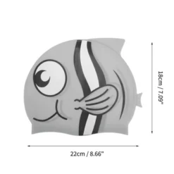 Unique Bargains Kid's Silicone Cartoon Pattern Swim Cap 1 Pc -Outdoor Sports Series GUEST e512a999 f734 479c aae0 f971f5e68fd4