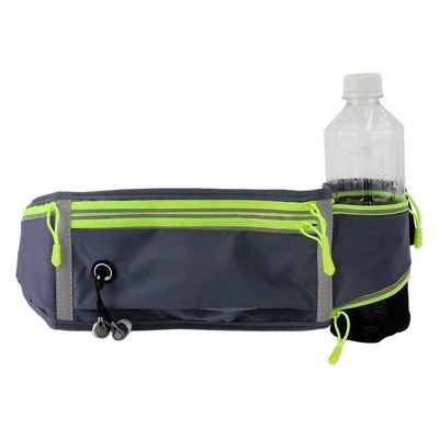 Unique Bargains Waist Pack Bag With Water Bottle Holder Deep Gray 1 Pc 6 Unique Bargains Waist Pack Bag With Water Bottle Holder Deep Gray 1 Pc - Image 6