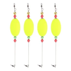 Unique Bargains Plastic Weighted Oval Fishing Floats Rigs 4 Pcs -Outdoor Sports Series GUEST e67c4936 b79d 4689 9237 5f7953fe7907