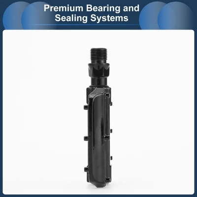 Unique Bargains Cycling Bike Pedal 9/16" Spindle Aluminum Alloy For Road Mountain BMX MTB Bike Black 5 Unique Bargains Cycling Bike Pedal 9/16" Spindle Aluminum Alloy For Road Mountain BMX MTB Bike Black - Image 5