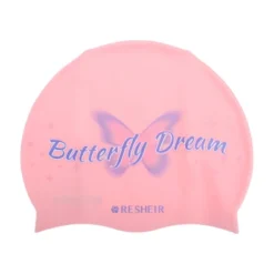 Unique Bargains Silicone Waterproof Butterfly Dream Swim Cap 1 Pc -Outdoor Sports Series GUEST e8051139 553d 414b a018 728caaa24bdd