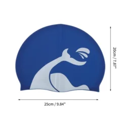 Unique Bargains Silicone Whales Pattern Swim Cap 1 Pc -Outdoor Sports Series GUEST e901ccfd c0bc 4a7d a15b 8b0642dc5850