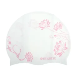 Unique Bargains Silicone Waterproof Lotus Printed Swim Cap 1 Pc -Outdoor Sports Series GUEST e9761759 c761 47e0 9c33 0c410cf20559