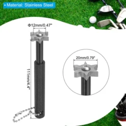 Unique Bargains Portable Alloy Steel Ergonomic Design 6 Heads Golf Club Groove Sharpener