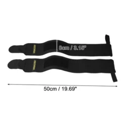 Unique Bargains Professional Wrist Bandages Black 1 Pair -Outdoor Sports Series GUEST ea215fcb 4b82 4503 a376 656edc436b85
