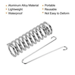 Unique Bargains Tent Spring Buckle Heavy Type Stainless Steel Rope Tensioner Silver 4.7"x1.5" -Outdoor Sports Series GUEST ea21ad4a e639 4456 9632 bae5a4b53a47