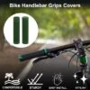 Unique Bargains Bike Handlebar Grips Covers 4.92" Long Green 1 Pair