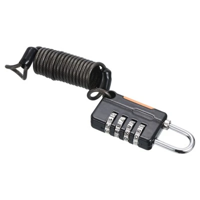 Unique Bargains Gym Locker Backpack Suitcase 4 Digit Combination Padlock With Spring Cable 6 Unique Bargains Gym Locker Backpack Suitcase 4 Digit Combination Padlock With Spring Cable - Image 6