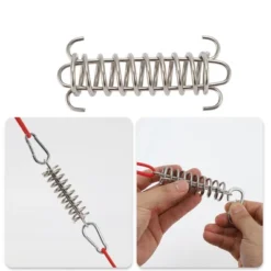 Unique Bargains Rope Buckle Tensioner Silver Tone 4 Pcs -Outdoor Sports Series GUEST ec6f9e50 1c6a 4922 8ad3 dda4e929cf38