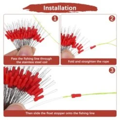 Unique Bargains Silicone Weather Resistant High Wear Resistance Elastic Fishing Bobber Stops 100 Pcs -Outdoor Sports Series GUEST ec7c555a f429 49a3 94a7 40d207aa297c