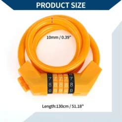 Unique Bargains Bike Lock Extended Bicycle Padlock Cable Resettable 5 Digit Bike Lock Orange Set 8 Unique Bargains Bike Lock Extended Bicycle Padlock Cable Resettable 5 Digit Bike Lock Orange Set -Outdoor Sports Series GUEST ed3b4ac3 8087 46a3 86b6 4d9fc1f60183