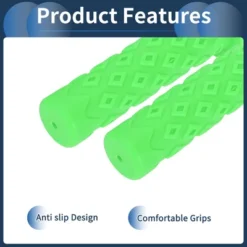 Unique Bargains Bike Handlebar Grips Covers 4.72" Long Green 1 Pair -Outdoor Sports Series GUEST ed415cf9 af09 4fcd aecc d07b46f6fa2f