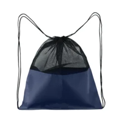 Unique Bargains Drawstring Backpacks Polyester Navy Blue 1 Pc -Outdoor Sports Series GUEST ed908eeb de30 47fa 829b da48e68166f2