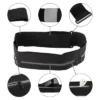 Unique Bargains Waist Pack Bag For Running Large Black 1 Pc