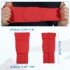 Unique Bargains 2pcs Elbow Brace Support Sleeve Elbow Pad Sleeve For Women Men Red M Size